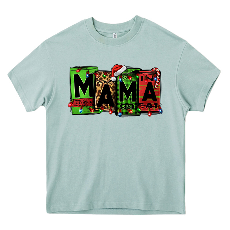 Christmas Mama Heavy Core Tee by Jasminsmagicworld | Teevron
