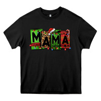 Black Christmas mama Heavy Core Tee - Jasminsmagicworld