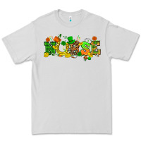 Dove Grey St. Patricks day nurse Premium Tee - HowdyJamesFarm