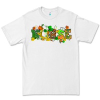 White St. Patricks day nurse Premium Tee - HowdyJamesFarm