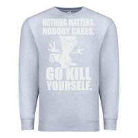 Heather Grey kill yourself classic foamy the squirrel Premium Sweatshirt - linhVisuals