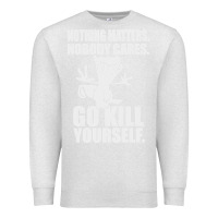 Oatmeal Heather kill yourself classic foamy the squirrel Premium Sweatshirt - linhVisuals