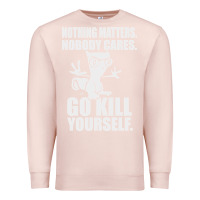 Pale Pink kill yourself classic foamy the squirrel Premium Sweatshirt - linhVisuals