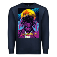 Navy concert wrld Premium Sweatshirt - linhVisuals