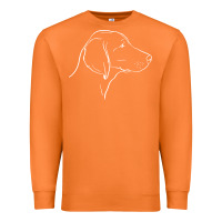 Carrot weimaraner t  shirt weimaraner dog line art Premium Sweatshirt - linhVisuals