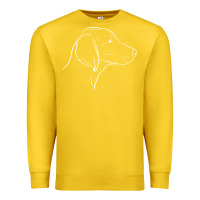 Lemon weimaraner t  shirt weimaraner dog line art Premium Sweatshirt - linhVisuals