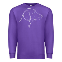 Purple weimaraner t  shirt weimaraner dog line art Premium Sweatshirt - linhVisuals