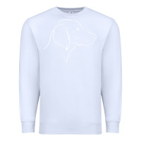 White weimaraner t  shirt weimaraner dog line art Premium Sweatshirt - linhVisuals