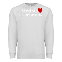 Dove Grey VIRGINIA IS FOR LOVERS Premium Sweatshirt - linhVisuals
