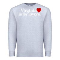 Heather Grey VIRGINIA IS FOR LOVERS Premium Sweatshirt - linhVisuals