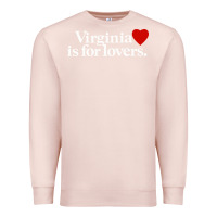 Pale Pink VIRGINIA IS FOR LOVERS Premium Sweatshirt - linhVisuals