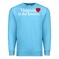 Ocean Blue VIRGINIA IS FOR LOVERS Premium Sweatshirt - linhVisuals