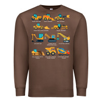 Chestnut construction excavator vehicle boys builder heavy equipment t shirt Premium Sweatshirt - linhVisuals