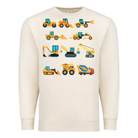 Sandshell construction excavator vehicle boys builder heavy equipment t shirt Premium Sweatshirt - linhVisuals