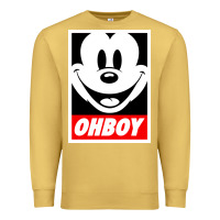 Antique Gold ohboy Premium Sweatshirt - linhVisuals