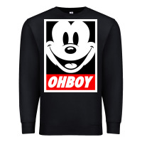 Black ohboy Premium Sweatshirt - linhVisuals