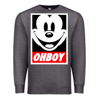Charcoal Heather ohboy Premium Sweatshirt - linhVisuals