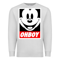 Dove Grey ohboy Premium Sweatshirt - linhVisuals