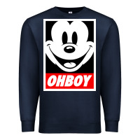 Navy ohboy Premium Sweatshirt - linhVisuals