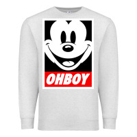 Oatmeal Heather ohboy Premium Sweatshirt - linhVisuals