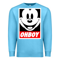 Ocean Blue ohboy Premium Sweatshirt - linhVisuals