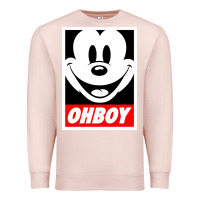 Pale Pink ohboy Premium Sweatshirt - linhVisuals