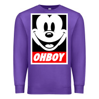 Purple ohboy Premium Sweatshirt - linhVisuals