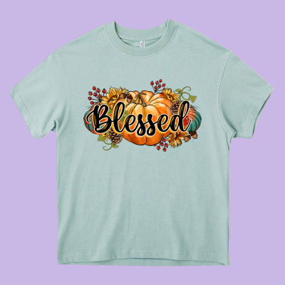 Blessed Heavy Core Tee Designed By Cowgirlartshop