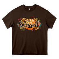 Chocolate Brown blessed Heavy Core Tee - CowGirlArtShop