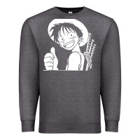 Charcoal Heather luffy one piece Premium Sweatshirt - linhVisuals