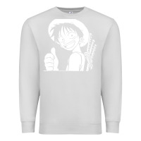 Dove Grey luffy one piece Premium Sweatshirt - linhVisuals