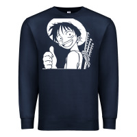 Navy luffy one piece Premium Sweatshirt - linhVisuals
