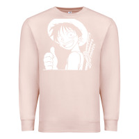 Pale Pink luffy one piece Premium Sweatshirt - linhVisuals