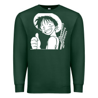 Sports Green luffy one piece Premium Sweatshirt - linhVisuals