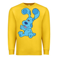 Lemon blues clues on red sofa Premium Sweatshirt - linhVisuals