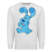 Oatmeal Heather blues clues on red sofa Premium Sweatshirt - linhVisuals