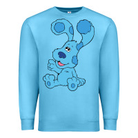 Ocean Blue blues clues on red sofa Premium Sweatshirt - linhVisuals