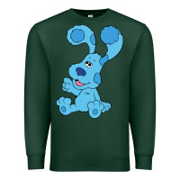 Sports Green blues clues on red sofa Premium Sweatshirt - linhVisuals