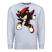 Heather Grey shadow the hedgehog Premium Sweatshirt - linhVisuals