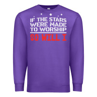 Purple if the stars were to worship so will i Premium Sweatshirt - linhVisuals