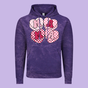 Mama Candy Hearts Vintage Hoodie Designed By Lillyallendesigns