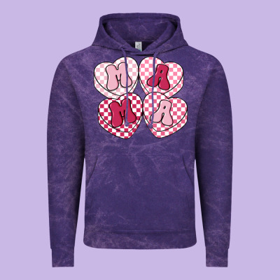 Mama Candy Hearts Vintage Hoodie Designed By Lillyallendesigns