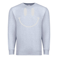 Heather Grey smily Premium Sweatshirt - linhVisuals