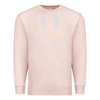 Pale Pink smily Premium Sweatshirt - linhVisuals