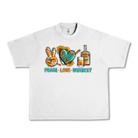 Lunar Rock Peace Love Whiskey Urban Heavy Tee - BundleAndBundleShop