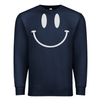 Navy smily Premium Sweatshirt - linhVisuals