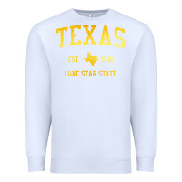 White texas Premium Sweatshirt - linhVisuals