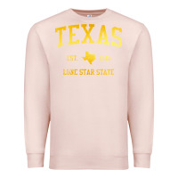 Pale Pink texas Premium Sweatshirt - linhVisuals
