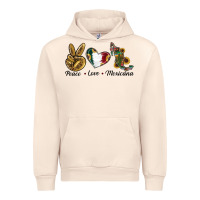 Sandshell Peace Love Mexicana Urban Hoodie - RanaPortraitStore