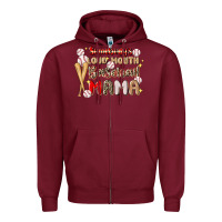 Burgundy somebody's loud mouth baseball Zipper Hoodie - JahusDesignShop